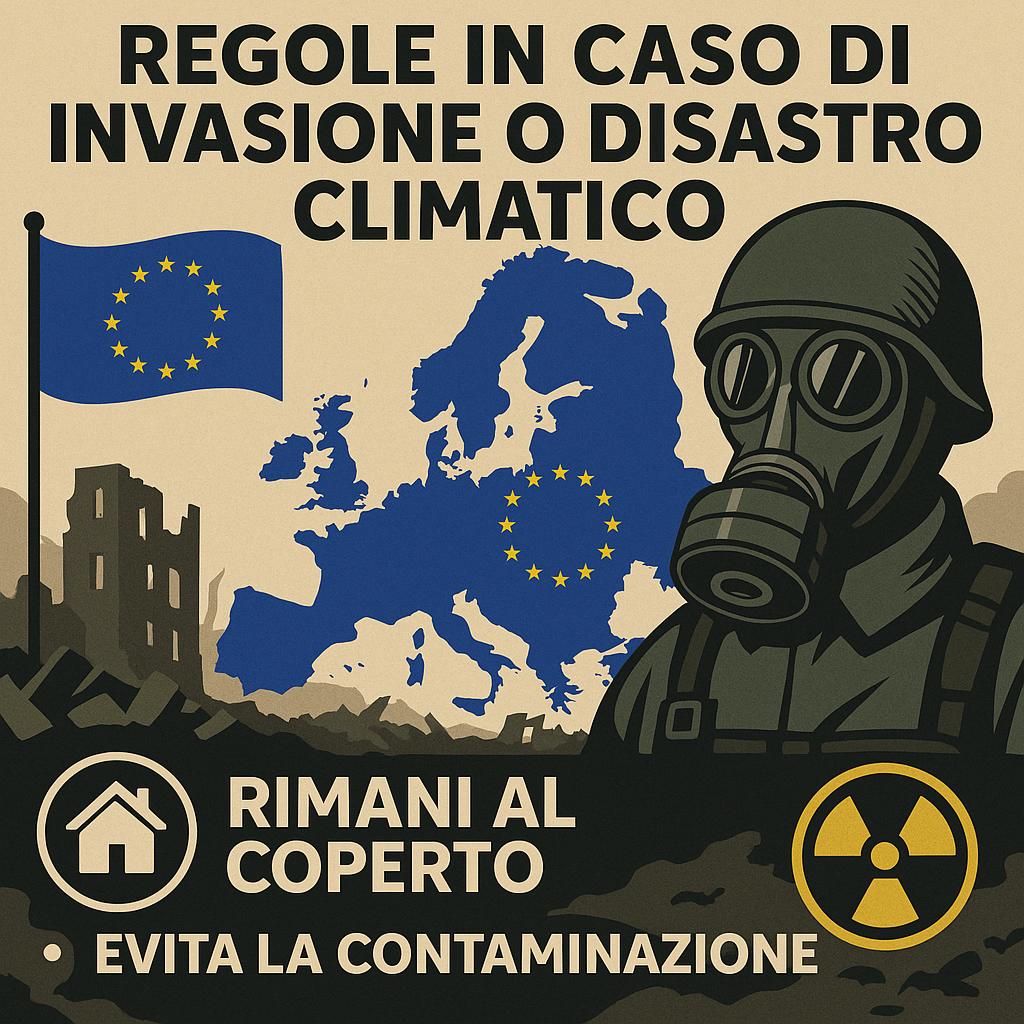 L' UE stila un manuale di sopravvivenza in caso di invasioni belliche o crisi climatiche